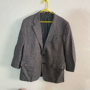 Men’s Wool Blazer Herringbone Vintage with Pockets Bowdon Classic Tailored